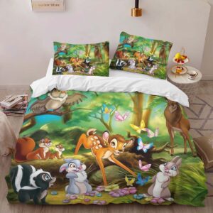 Alternative view of Housse De Couette Bambi & les animaux de la forêt Parure de lit Ensemble De Literie