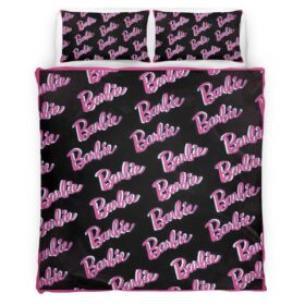 Housse De Couette Barbie – Icône noir & rose Parure de lit Ensemble De Literie