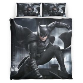Housse De Couette Batman Héros dans la nuit noire 4 Parure de lit Ensemble De Literie