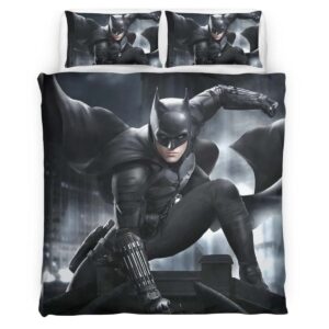 Housse De Couette Batman Héros dans la nuit noire 4 Parure de lit Ensemble De Literie