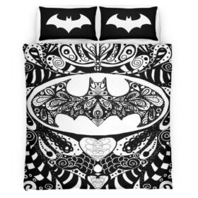 Housse De Couette Batman Style mandala DC Comics Parure de lit Ensemble De Literie