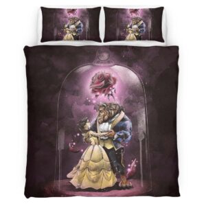 Housse De Couette Belle – La Belle et la Bête 24 Parure de lit Ensemble De Literie