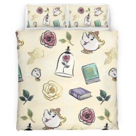 Housse De Couette Belle – La Belle et la Bête 28 Parure de lit Ensemble De Literie