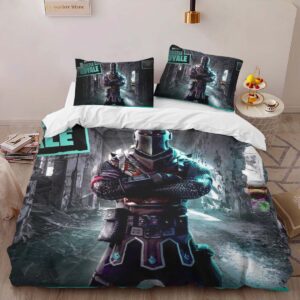 Alternative view of Housse De Couette Chevalier Noir Fortnite Skin 2 Parure de lit Ensemble De Literie