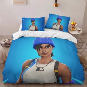 Alternative view of Housse De Couette Chef d’équipe Bleu Fortnite Skin 3 Parure de lit Ensemble De Literie