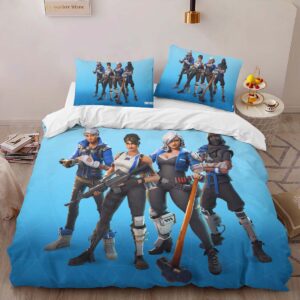Alternative view of Housse De Couette Chef d’équipe Bleu Fortnite Skin 4 Parure de lit Ensemble De Literie