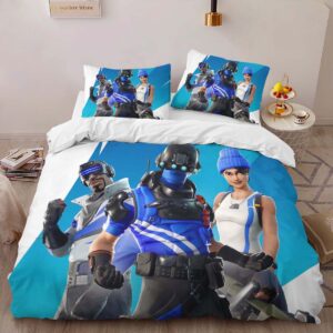 Alternative view of Housse De Couette Chef d’équipe Bleu Fortnite Skin 5 Parure de lit Ensemble De Literie