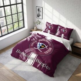 Housse De Couette Bordeaux Bègles Rugby Club Parure de lit Ensemble De Literie Rugby – Model 04
