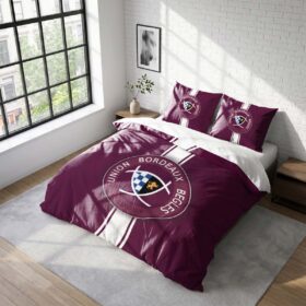 Housse De Couette Bordeaux Bègles Rugby Club Parure de lit Ensemble De Literie Rugby – Model 05