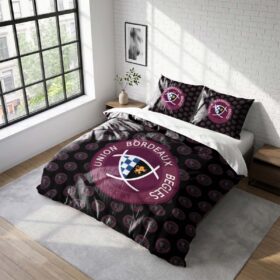 Housse De Couette Bordeaux Bègles Rugby Club Parure de lit Ensemble De Literie Rugby – Model 07