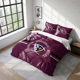 Housse De Couette Bordeaux Bègles Rugby Club Parure de lit Ensemble De Literie Rugby – Model 09