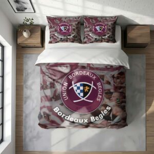 Alternative view of Housse De Couette Bordeaux Bègles Rugby Fan Parure de lit Ensemble De Literie Rugby - Model 03
