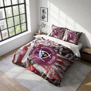 Housse De Couette Bordeaux Bègles Rugby Fan Parure de lit Ensemble De Literie Rugby