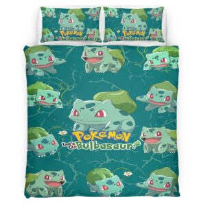 Housse De Couette Bulbizarre Pokémon 2 Parure de lit Ensemble De Literie