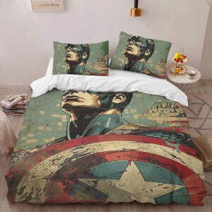 Alternative view of Housse De Couette Captain America Marvel 08 Parure de lit Ensemble De Literie