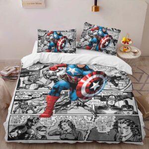 Alternative view of Housse De Couette Captain America Marvel 09 Parure de lit Ensemble De Literie