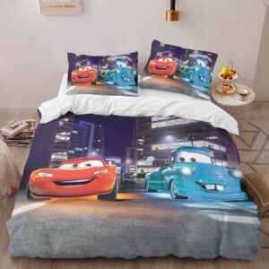 Alternative view of Housse De Couette Cars – Flash McQueen & Martin à Tokyo Parure de lit Ensemble De Literie