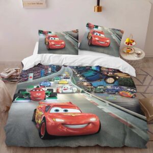 Alternative view of Housse De Couette Cars – Flash McQueen à Tokyo – Rue Parure de lit Ensemble De Literie