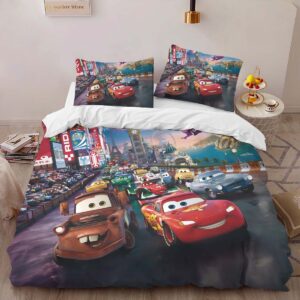Alternative view of Housse De Couette Cars – Flash McQueen à Tokyo – Rue 2 Parure de lit Ensemble De Literie