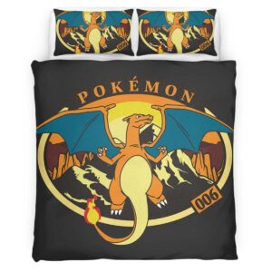 Housse De Couette Dracaufeu Pokémon 10 Parure de lit Ensemble De Literie