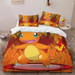 Alternative view of Housse De Couette Salamèche Feu Pokémon 3 Parure de lit Ensemble De Literie