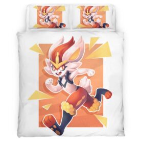 Housse De Couette Pyrobut Pokémon 2 Parure de lit Ensemble De Literie