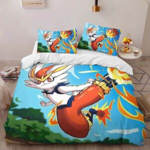Alternative view of Housse De Couette Pyrobut Pokémon 5 Parure de lit Ensemble De Literie