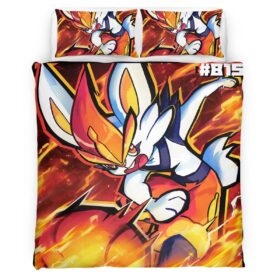 Housse De Couette Pyrobut Pokémon 8 Parure de lit Ensemble De Literie