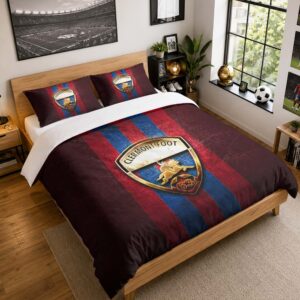 Housse De Couette Clermont Foot 01 Parure de lit Ensemble De Literie - CF63 Ligue 2