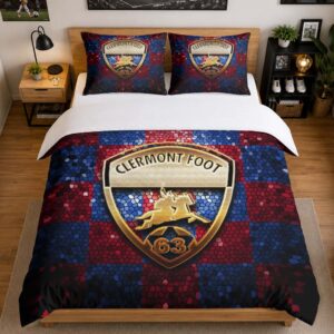 Alternative view of Housse De Couette Clermont Foot 02 Parure de lit Ensemble De Literie - CF63 Ligue 2
