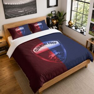 Housse De Couette Clermont Foot 03 Parure de lit Ensemble De Literie - CF63 Ligue 2