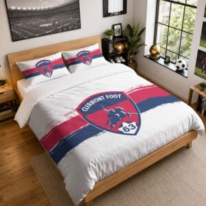 Housse De Couette Clermont Foot 04 Parure de lit Ensemble De Literie - CF63 Ligue 2