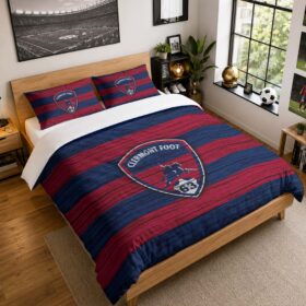 Housse De Couette Clermont Foot 07 Parure de lit Ensemble De Literie – CF63 Ligue 2