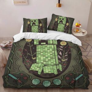 Alternative view of Housse De Couette Creeper Minecraft 02 Parure de lit Ensemble De Literie