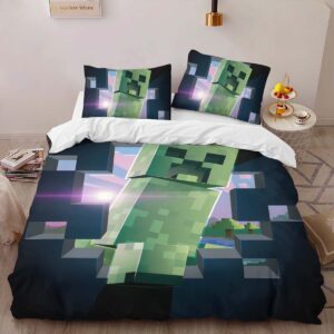 Alternative view of Housse De Couette Creeper Minecraft Parure de lit Ensemble De Literie