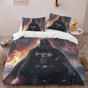 Alternative view of Housse De Couette Dark Vador avec flammes Star Wars 1005 Parure de lit Ensemble De Literie