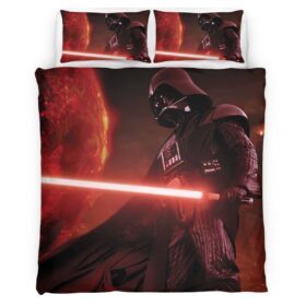 Housse De Couette Dark Vador sabre laser rouge Parure de lit Ensemble De Literie