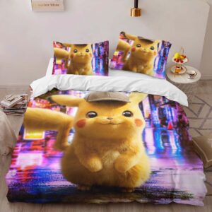 Alternative view of Housse De Couette Détective Pikachu Parure de lit Ensemble De Literie