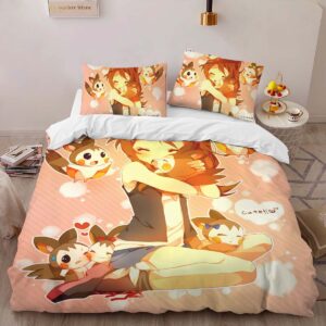 Alternative view of Housse De Couette Détective Pokémon Personnages du film Parure de lit Ensemble De Literie