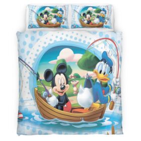 Housse De Couette Donald Duck & Mickey Mouse Disney Parure de lit Ensemble De Literie