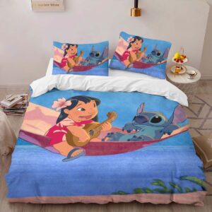 Alternative view of Housse De Couette Personnages Disney Lilo & Stitch 1002 Parure de lit Ensemble De Literie