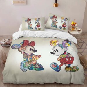 Alternative view of Housse De Couette Mickey Mouse & Minnie Mouse Disney 3 Parure de lit Ensemble De Literie