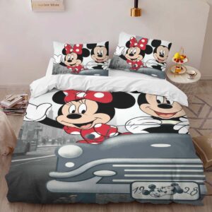 Alternative view of Housse De Couette Mickey Mouse & Minnie Mouse à Londres Parure de lit Ensemble De Literie