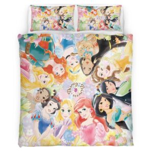 Housse De Couette Princesses Disney 23 Parure de lit Ensemble De Literie