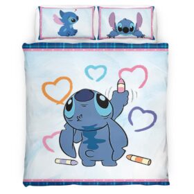 Housse De Couette Disney Stitch 55 Parure de lit Ensemble De Literie
