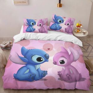 Alternative view of Housse De Couette Disney Stitch et Angel 16 Parure de lit Ensemble De Literie