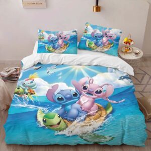 Alternative view of Housse De Couette Disney Stitch et Angel 17 Parure de lit Ensemble De Literie