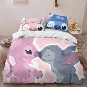 Alternative view of Housse De Couette Disney Stitch et Angel 20 Parure de lit Ensemble De Literie