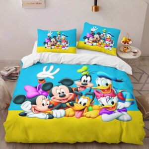 Alternative view of Housse De Couette Donald Duck, Daisy, Mickey, Dingo & Pluto Parure de lit Ensemble De Literie