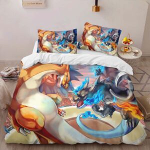 Alternative view of Housse De Couette Combat de Dragons Pokémon Parure de lit Ensemble De Literie